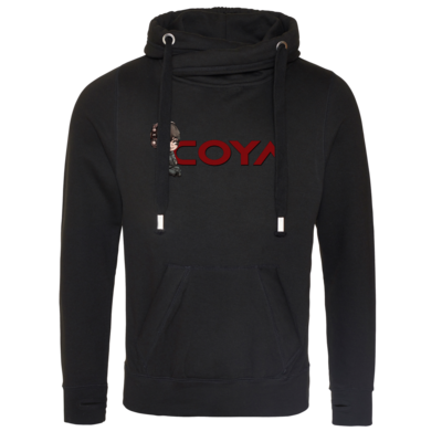 Motiv: Cross Neck Hoodie - Coya-Logo - bestimme auf Wunsch Details wie Produkt, Grösse, Farbe und Position selbst ! Motiv: Cross Neck Hoodie - Coya-Logo