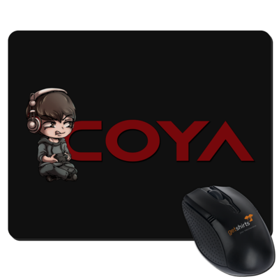 Motiv: Mousepad Textil - Coya-Logo - bestimme auf Wunsch Details wie Produkt, Grösse, Farbe und Position selbst ! Motiv: Mousepad Textil - Coya-Logo