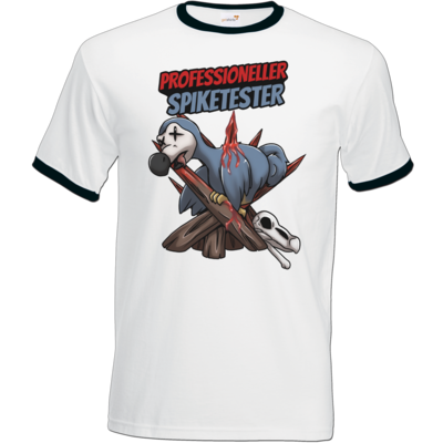 Motiv: T-Shirt Ringer - Spike-Tester - bestimme auf Wunsch Details wie Produkt, Grösse, Farbe und Position selbst ! Motiv: T-Shirt Ringer - Spike-Tester