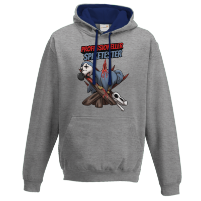 Motiv: Two-Tone Hoodie - Spike-Tester - bestimme auf Wunsch Details wie Produkt, Grösse, Farbe und Position selbst ! Motiv: Two-Tone Hoodie - Spike-Tester