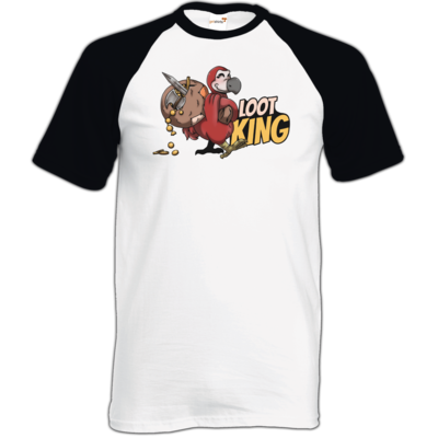 Motiv: TShirt Baseball - Loot-King - bestimme auf Wunsch Details wie Produkt, Grösse, Farbe und Position selbst ! Motiv: TShirt Baseball - Loot-King