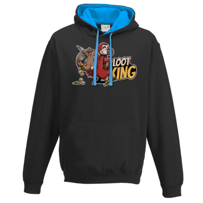 Motiv: Two-Tone Hoodie - Loot-King - bestimme auf Wunsch Details wie Produkt, Grösse, Farbe und Position selbst ! Motiv: Two-Tone Hoodie - Loot-King
