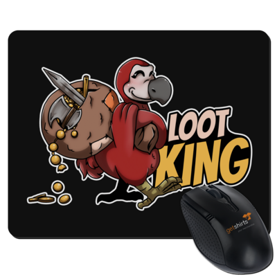 Motiv: Mousepad Textil - Loot-King - bestimme auf Wunsch Details wie Produkt, Grösse, Farbe und Position selbst ! Motiv: Mousepad Textil - Loot-King