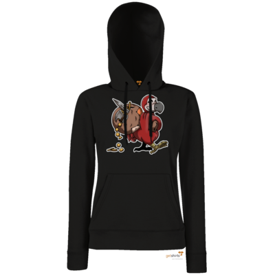 Motiv: Hoodie Damen Classic - Loot-Dodo - bestimme auf Wunsch Details wie Produkt, Grösse, Farbe und Position selbst ! Motiv: Hoodie Damen Classic - Loot-Dodo