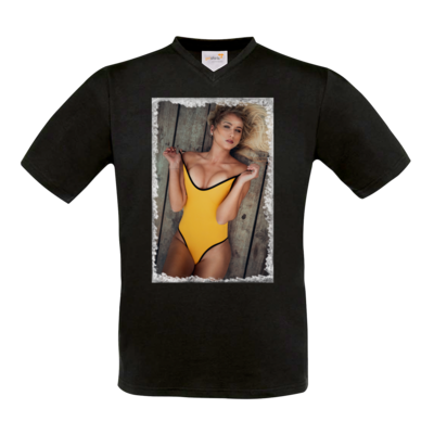 Motiv: T-Shirt V-Neck FAIR WEAR - Pier - bestimme auf Wunsch Details wie Produkt, Grösse, Farbe und Position selbst ! Motiv: T-Shirt V-Neck FAIR WEAR - Pier
