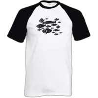 Motiv: TShirt Baseball - fish watch 