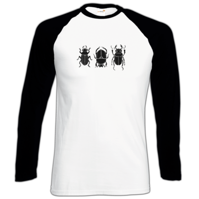 Motiv: Longsleeve Baseball T - beetle dance - bestimme auf Wunsch Details wie Produkt, Grösse, Farbe und Position selbst ! Motiv: Longsleeve Baseball T - beetle dance