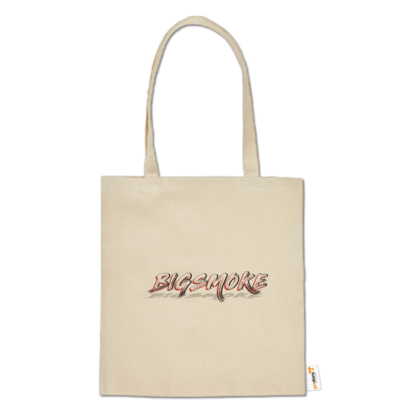 Motiv: Baumwolltasche - Schriftzug Big Smoke - bestimme auf Wunsch Details wie Produkt, Grösse, Farbe und Position selbst ! Motiv: Baumwolltasche - Schriftzug Big Smoke