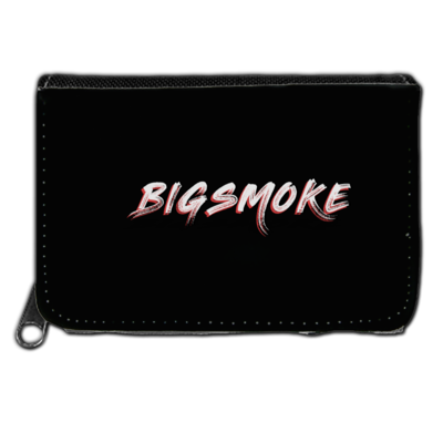 Motiv: Geldboerse - Schriftzug Big Smoke - bestimme auf Wunsch Details wie Produkt, Grösse, Farbe und Position selbst ! Motiv: Geldboerse - Schriftzug Big Smoke