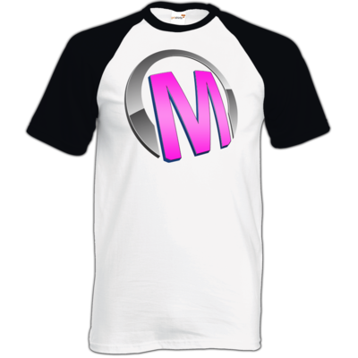 Motiv: TShirt Baseball - Macho - Logo - Rosa 