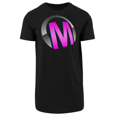 Motiv: Shaped Long Tee - Macho - Logo - Rosa - bestimme auf Wunsch Details wie Produkt, Grösse, Farbe und Position selbst ! Motiv: Shaped Long Tee - Macho - Logo - Rosa