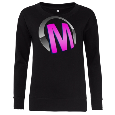 Motiv: Girlie Crew Sweatshirt - Macho - Logo - Rosa - bestimme auf Wunsch Details wie Produkt, Grösse, Farbe und Position selbst ! Motiv: Girlie Crew Sweatshirt - Macho - Logo - Rosa