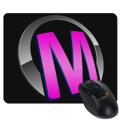 Motiv: Mousepad Textil - Macho - Logo - Rosa 