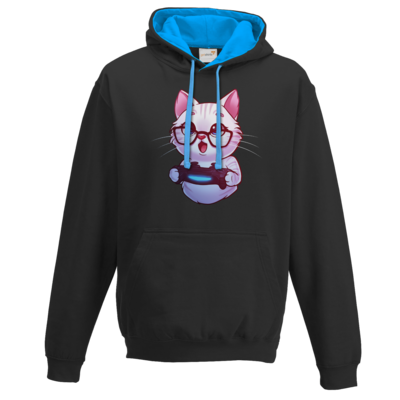 Motiv: Two-Tone Hoodie - Nashi - Logo - bestimme auf Wunsch Details wie Produkt, Grösse, Farbe und Position selbst ! Motiv: Two-Tone Hoodie - Nashi - Logo