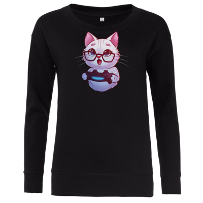Motiv: Girlie Crew Sweatshirt - Nashi - Logo - bestimme auf Wunsch Details wie Produkt, Grösse, Farbe und Position selbst ! Motiv: Girlie Crew Sweatshirt - Nashi - Logo