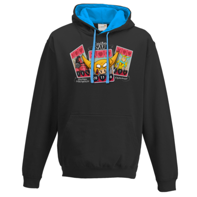 Motiv: Two-Tone Hoodie - Geile Sau - Artifact - bestimme auf Wunsch Details wie Produkt, Grösse, Farbe und Position selbst ! Motiv: Two-Tone Hoodie - Geile Sau - Artifact