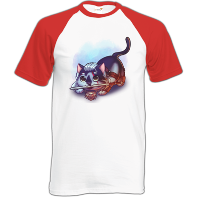 Motiv: Baseball-T FAIR WEAR - Pan Tau - Geralt (witcher) - bestimme auf Wunsch Details wie Produkt, Grösse, Farbe und Position selbst ! Motiv: Baseball-T FAIR WEAR - Pan Tau - Geralt (witcher)