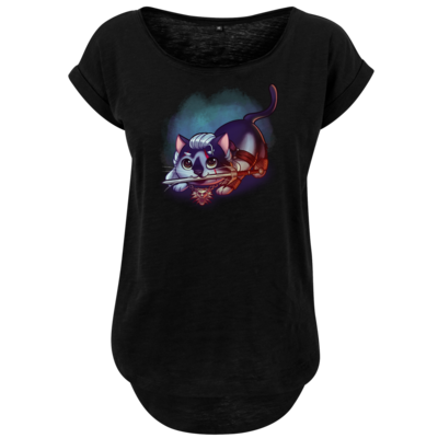 Motiv: Ladies Long Slub Tee - Pan Tau - Geralt (witcher) - bestimme auf Wunsch Details wie Produkt, Grösse, Farbe und Position selbst ! Motiv: Ladies Long Slub Tee - Pan Tau - Geralt (witcher)