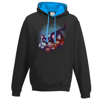 Motiv: Two-Tone Hoodie - Pan Tau - Geralt (witcher) - bestimme auf Wunsch Details wie Produkt, Grösse, Farbe und Position selbst ! Motiv: Two-Tone Hoodie - Pan Tau - Geralt (witcher)