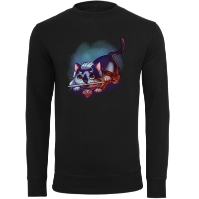 Motiv: Light Crew Sweatshirt - Pan Tau - Geralt (witcher) - bestimme auf Wunsch Details wie Produkt, Grösse, Farbe und Position selbst ! Motiv: Light Crew Sweatshirt - Pan Tau - Geralt (witcher)