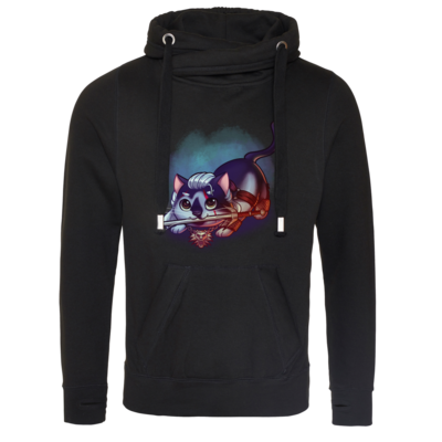 Motiv: Cross Neck Hoodie - Pan Tau - Geralt (witcher) - bestimme auf Wunsch Details wie Produkt, Grösse, Farbe und Position selbst ! Motiv: Cross Neck Hoodie - Pan Tau - Geralt (witcher)
