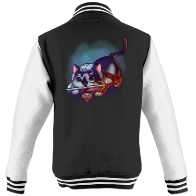 Motiv: College Jacke - Pan Tau - Geralt (witcher) - bestimme auf Wunsch Details wie Produkt, Grösse, Farbe und Position selbst ! Motiv: College Jacke - Pan Tau - Geralt (witcher)