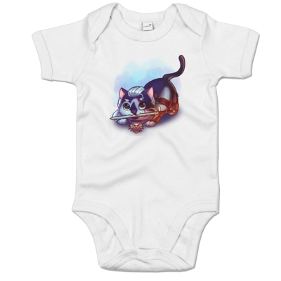 Motiv: Baby Body Organic - Pan Tau - Geralt (witcher) - bestimme auf Wunsch Details wie Produkt, Grösse, Farbe und Position selbst ! Motiv: Baby Body Organic - Pan Tau - Geralt (witcher)