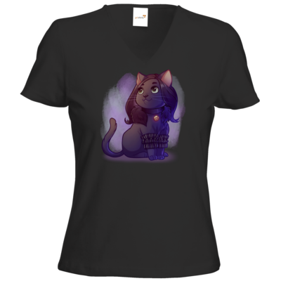 Motiv: T-Shirt Damen V-Neck Classic - Maya - Yennefer (witcher) - bestimme auf Wunsch Details wie Produkt, Grösse, Farbe und Position selbst ! Motiv: T-Shirt Damen V-Neck Classic - Maya - Yennefer (witcher)