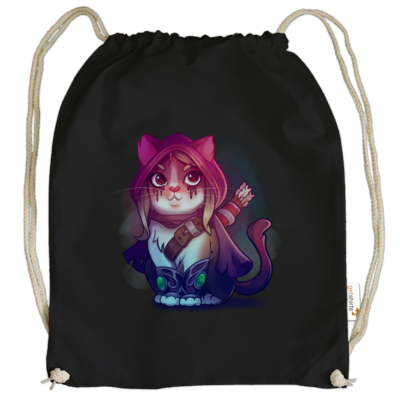 Motiv: Cotton Gymsac - Kitty - Sylvanas (wow) - bestimme auf Wunsch Details wie Produkt, Grösse, Farbe und Position selbst ! Motiv: Cotton Gymsac - Kitty - Sylvanas (wow)