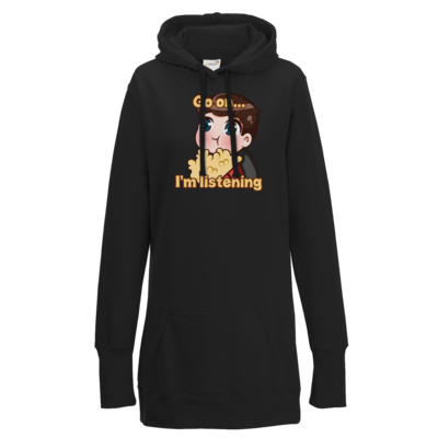 Motiv: Lady Longline Hoodie - Softwerker Drama - bestimme auf Wunsch Details wie Produkt, Grösse, Farbe und Position selbst ! Motiv: Lady Longline Hoodie - Softwerker Drama
