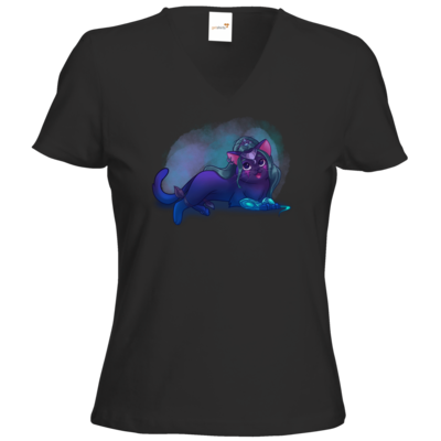 Motiv: T-Shirt Damen V-Neck Classic - Maya - Tyrande (wow) - bestimme auf Wunsch Details wie Produkt, Grösse, Farbe und Position selbst ! Motiv: T-Shirt Damen V-Neck Classic - Maya - Tyrande (wow)