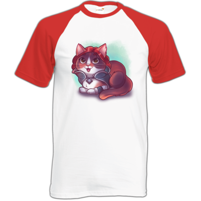 Motiv: Baseball-T FAIR WEAR - Kitty - Triss (witcher) - bestimme auf Wunsch Details wie Produkt, Grösse, Farbe und Position selbst ! Motiv: Baseball-T FAIR WEAR - Kitty - Triss (witcher)