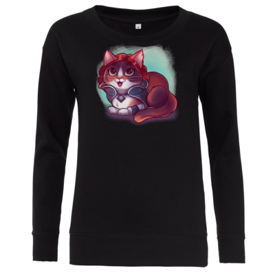 Motiv: Girlie Crew Sweatshirt - Kitty - Triss (witcher) - bestimme auf Wunsch Details wie Produkt, Grösse, Farbe und Position selbst ! Motiv: Girlie Crew Sweatshirt - Kitty - Triss (witcher)