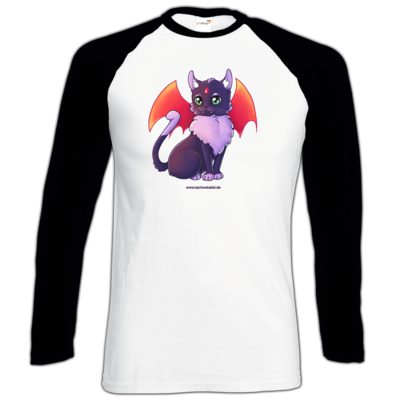 Motiv: Longsleeve Baseball T - Vampurr - bestimme auf Wunsch Details wie Produkt, Grösse, Farbe und Position selbst ! Motiv: Longsleeve Baseball T - Vampurr