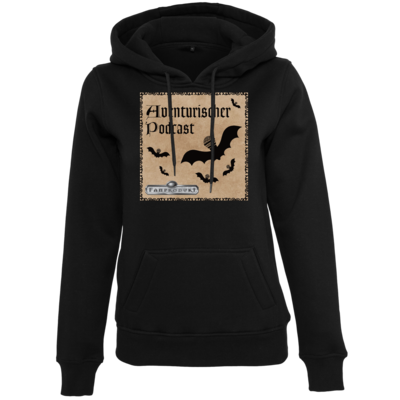 Motiv: Womens Heavy Hoody - Aventurischer Podcast Cover - bestimme auf Wunsch Details wie Produkt, Grösse, Farbe und Position selbst ! Motiv: Womens Heavy Hoody - Aventurischer Podcast Cover