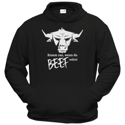 Motiv: Hoodie Classic - Willste Beef? - bestimme auf Wunsch Details wie Produkt, Grösse, Farbe und Position selbst ! Motiv: Hoodie Classic - Willste Beef?