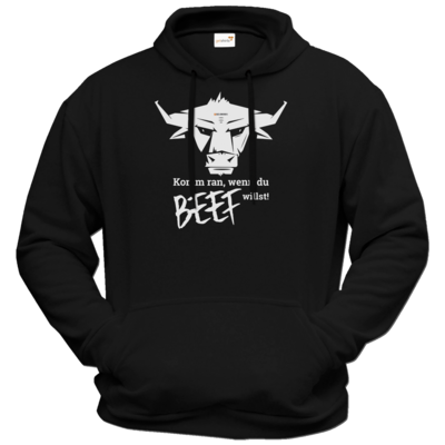 Motiv: Hoodie Premium FAIR WEAR - Willste Beef? - bestimme auf Wunsch Details wie Produkt, Grösse, Farbe und Position selbst ! Motiv: Hoodie Premium FAIR WEAR - Willste Beef?