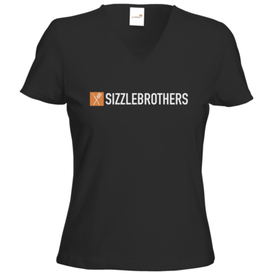 Motiv: T-Shirts Damen V-Neck FAIR WEAR - SizzleBrothers Logo - bestimme auf Wunsch Details wie Produkt, Grösse, Farbe und Position selbst ! Motiv: T-Shirts Damen V-Neck FAIR WEAR - SizzleBrothers Logo
