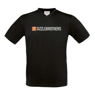 Motiv: T-Shirt V-Neck FAIR WEAR - SizzleBrothers Logo - bestimme auf Wunsch Details wie Produkt, Grösse, Farbe und Position selbst ! Motiv: T-Shirt V-Neck FAIR WEAR - SizzleBrothers Logo