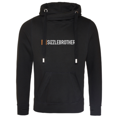 Motiv: Cross Neck Hoodie - SizzleBrothers Logo - bestimme auf Wunsch Details wie Produkt, Grösse, Farbe und Position selbst ! Motiv: Cross Neck Hoodie - SizzleBrothers Logo