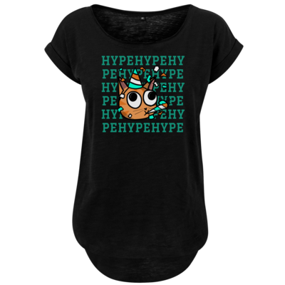 Motiv: Ladies Long Slub Tee - HYPE - bestimme auf Wunsch Details wie Produkt, Grösse, Farbe und Position selbst ! Motiv: Ladies Long Slub Tee - HYPE