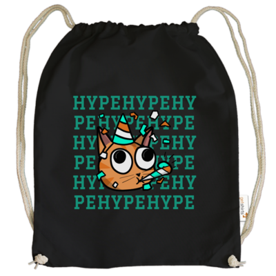 Motiv: Cotton Gymsac - HYPE - bestimme auf Wunsch Details wie Produkt, Grösse, Farbe und Position selbst ! Motiv: Cotton Gymsac - HYPE