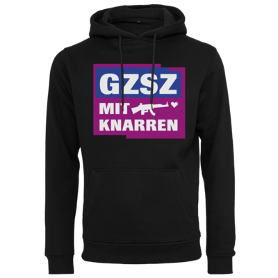 Motiv: Heavy Hoodie - GZSZ mit Knarren - bestimme auf Wunsch Details wie Produkt, Grösse, Farbe und Position selbst ! Motiv: Heavy Hoodie - GZSZ mit Knarren