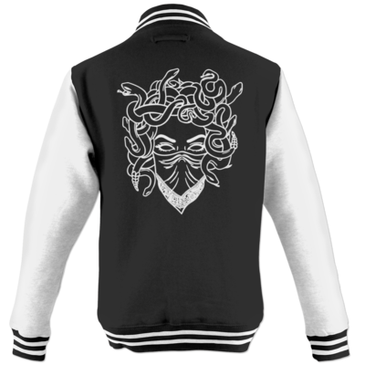 Motiv: College Jacke - Medusa - bestimme auf Wunsch Details wie Produkt, Grösse, Farbe und Position selbst ! Motiv: College Jacke - Medusa