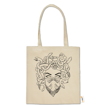 Motiv: Baumwolltasche - Medusa - bestimme auf Wunsch Details wie Produkt, Grösse, Farbe und Position selbst ! Motiv: Baumwolltasche - Medusa