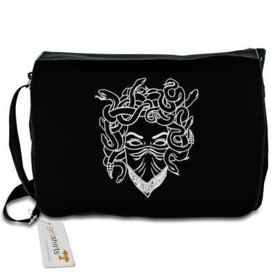Motiv: Schultertasche - Medusa - bestimme auf Wunsch Details wie Produkt, Grösse, Farbe und Position selbst ! Motiv: Schultertasche - Medusa