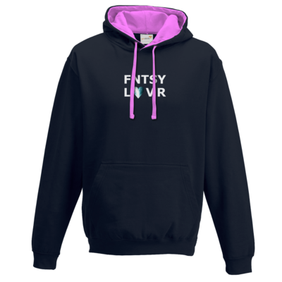 Motiv: Two-Tone Hoodie - Fantasy Lover | FNTSY LVR - bestimme auf Wunsch Details wie Produkt, Grösse, Farbe und Position selbst ! Motiv: Two-Tone Hoodie - Fantasy Lover | FNTSY LVR
