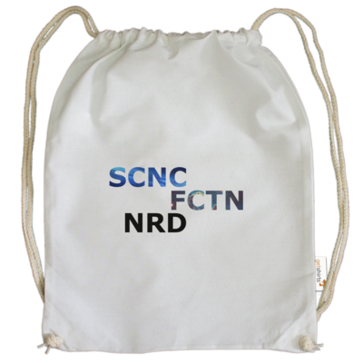Motiv: Cotton Gymsac - Science Fiction Nerd | SCNC FCTN NRD - bestimme auf Wunsch Details wie Produkt, Grösse, Farbe und Position selbst ! Motiv: Cotton Gymsac - Science Fiction Nerd | SCNC FCTN NRD