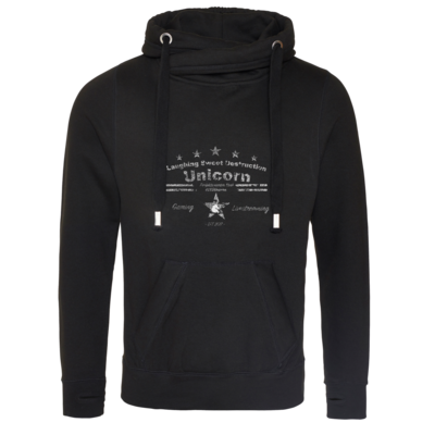 Motiv: Cross Neck Hoodie - Vintage - bestimme auf Wunsch Details wie Produkt, Grösse, Farbe und Position selbst ! Motiv: Cross Neck Hoodie - Vintage