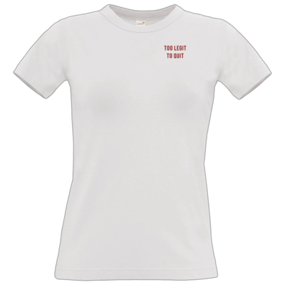 Motiv: T-Shirt Damen Premium FAIR WEAR - Legit - bestimme auf Wunsch Details wie Produkt, Grösse, Farbe und Position selbst ! Motiv: T-Shirt Damen Premium FAIR WEAR - Legit
